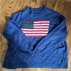 Women’s Navy Flag Sweater